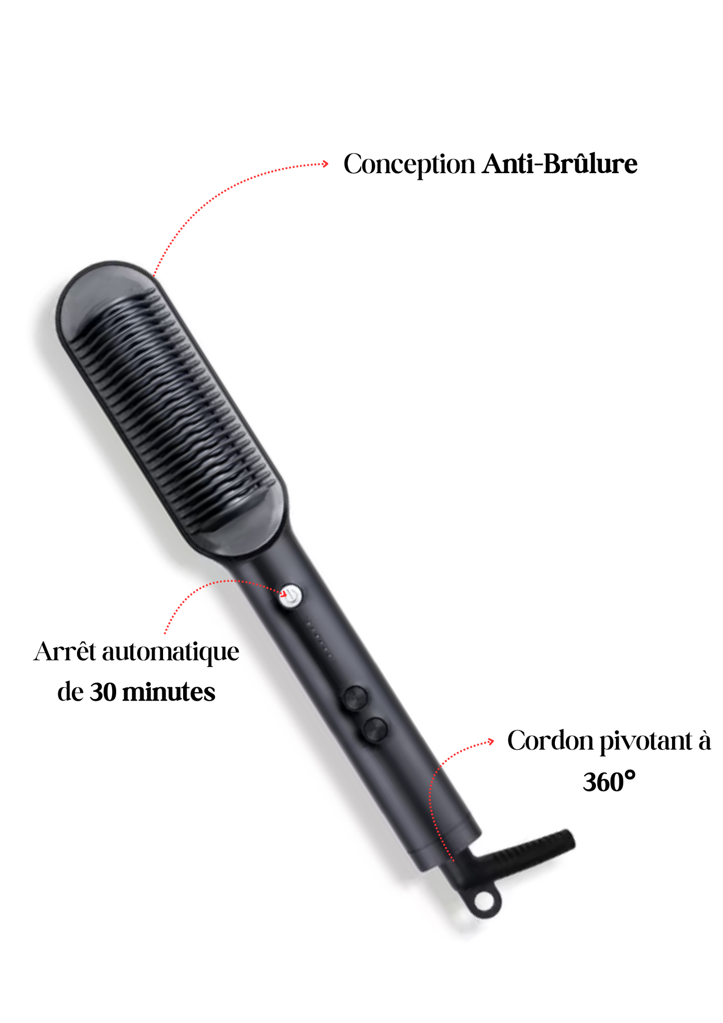 Peigne Lissant Thermostatique – Sublimez vos cheveux